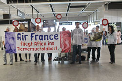 24.04.2013, Flughafen Zürich: AG STG - Aktion: Air France