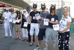  25.07.2013, Aarau: AG STG - Aktion: «Katzen kämpfen für Mäuse»